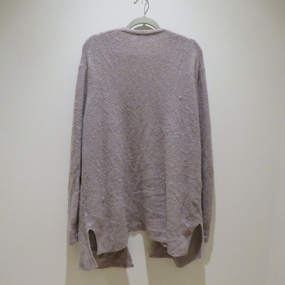 MADEWELL Cozy Walker Open Front Cardigan in Heather Root Comfy Minimal - Size L - Picture 9 of 13